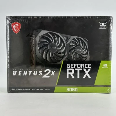MSI Ventus 2X OC GeForce RTX 3060 12GB RAM - Graphics Card - NEW & SEALED!!!